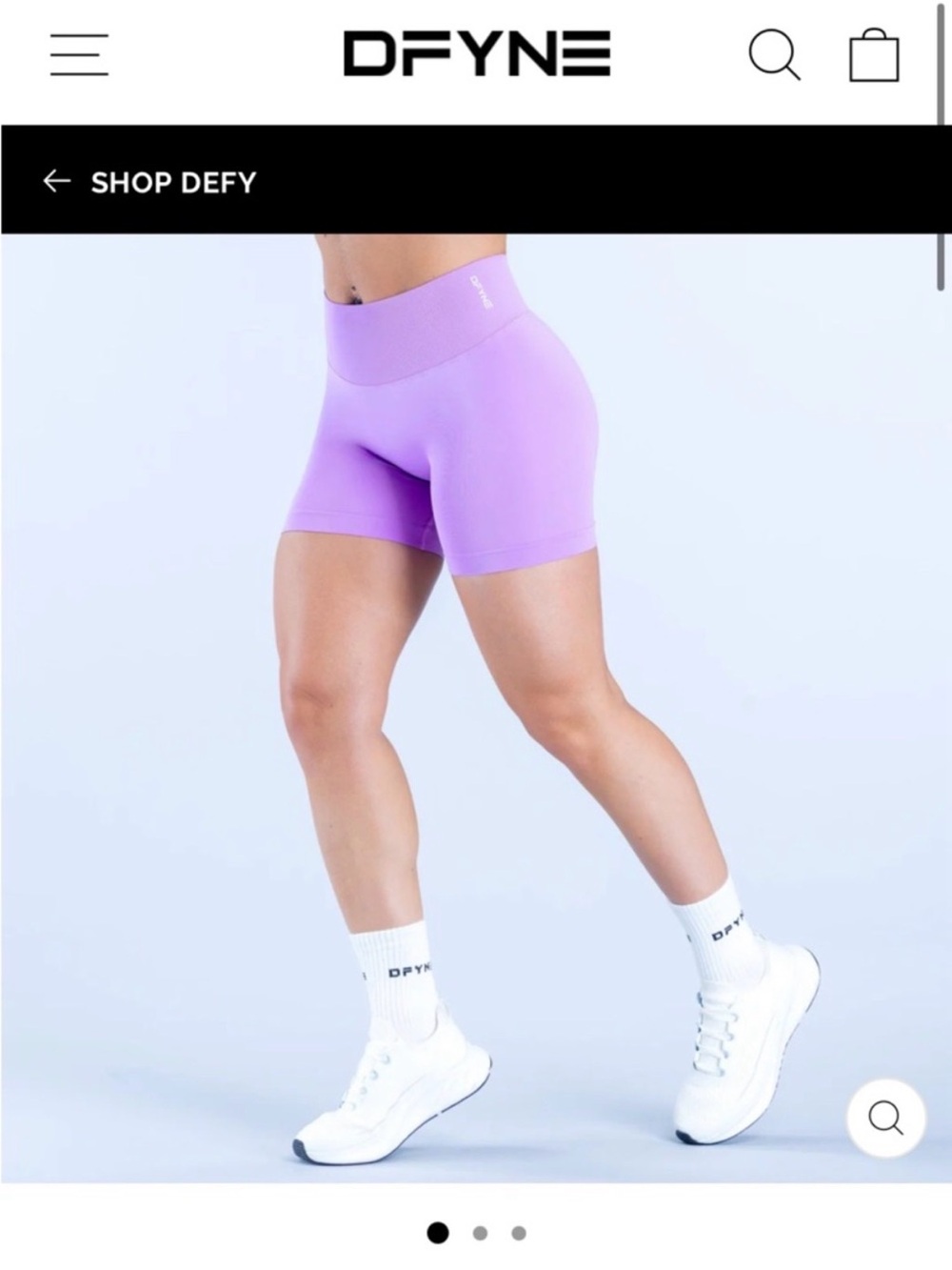 DFYNE sold out color shorts